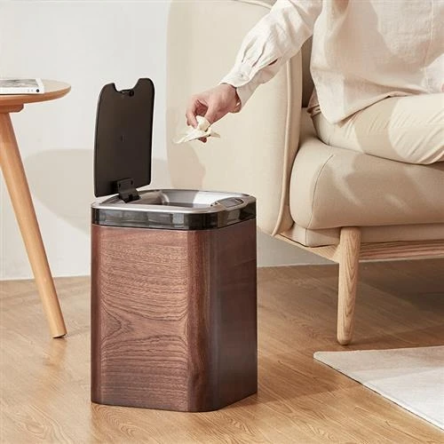 

Bathroom toilet cover kitchen living room household light trash can automatic original heart with luxury induction large capacit