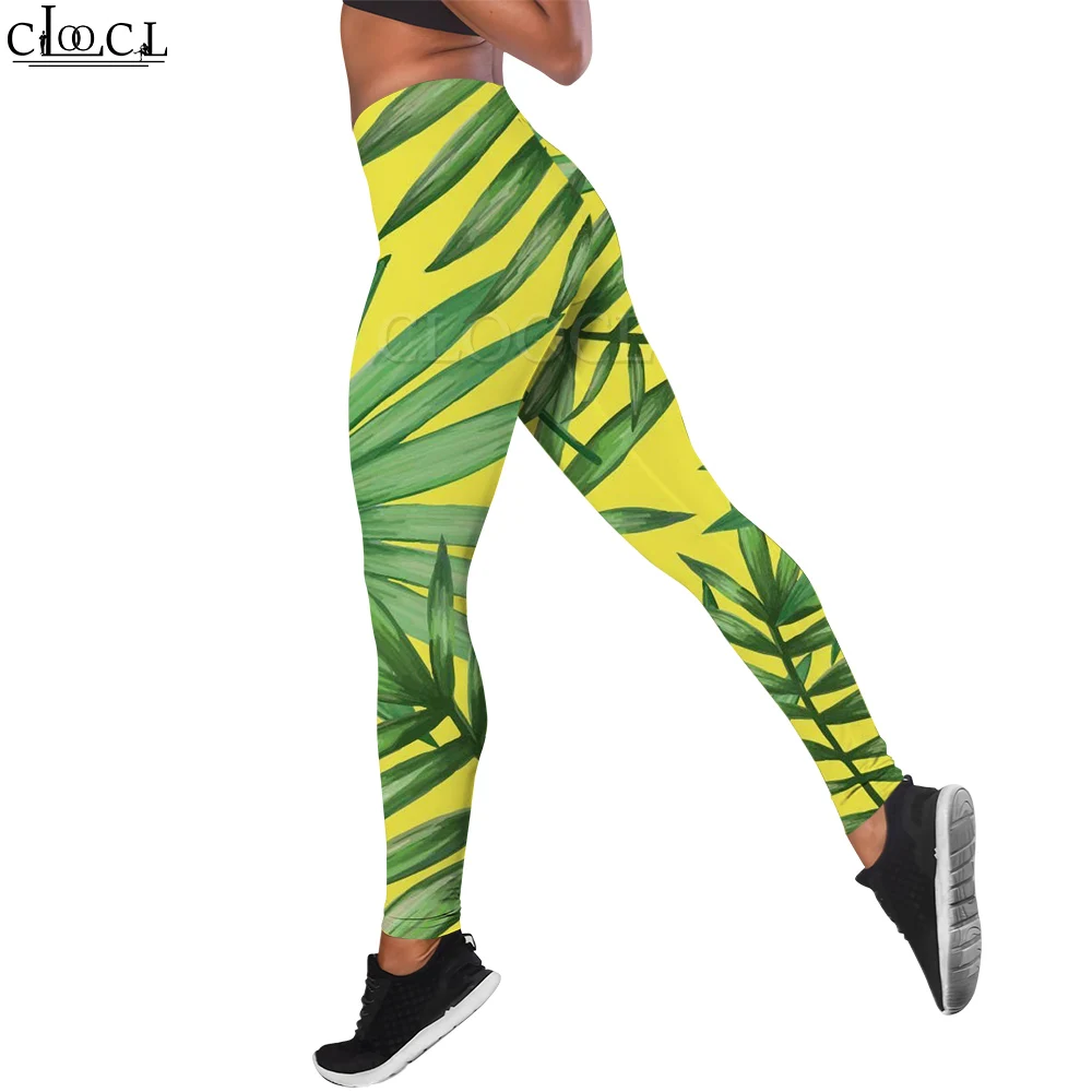 

CLOOCL New 2022 Women Legging Rainforest Leaves Pattern 3D Printed Casual Trousers High Waist Gym Workout Yoga Pants Sweatpants