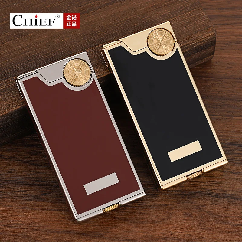 

Creative classic thin windproof metal lighter compact portable holiday gift smoking lighting tool outdoor tool