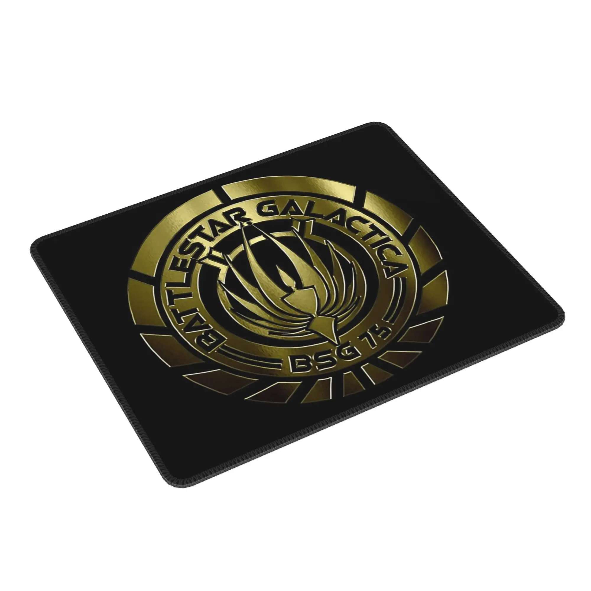 Battlestar Galactica Crest (Metal) Mouse Pad Computer Keyboard Mouse Mat Gamer PC Laptop Desk Mat Office Accessories Table Mats