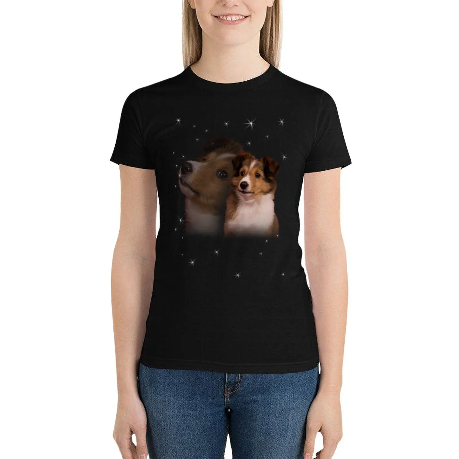 

Sheltie Dream T-Shirt korean fashion female cute t-shirts for Women