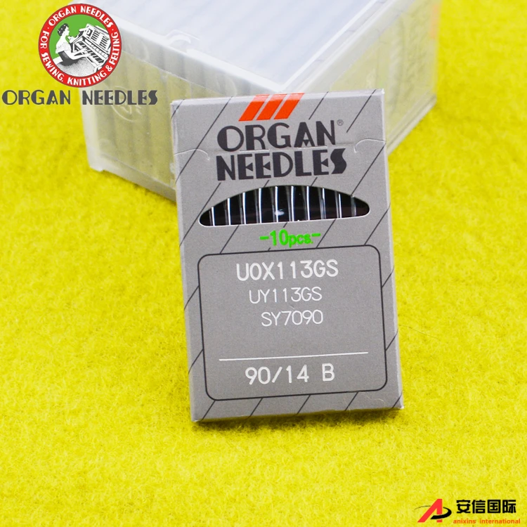 10 قطعة 1 حقيبة الجهاز Uox113gs ماكينة خياطة الإبر السراويل إبرة إبرة مرنة ماكينة خياطة الإبر الخصر سحب آلة Uo * 113
