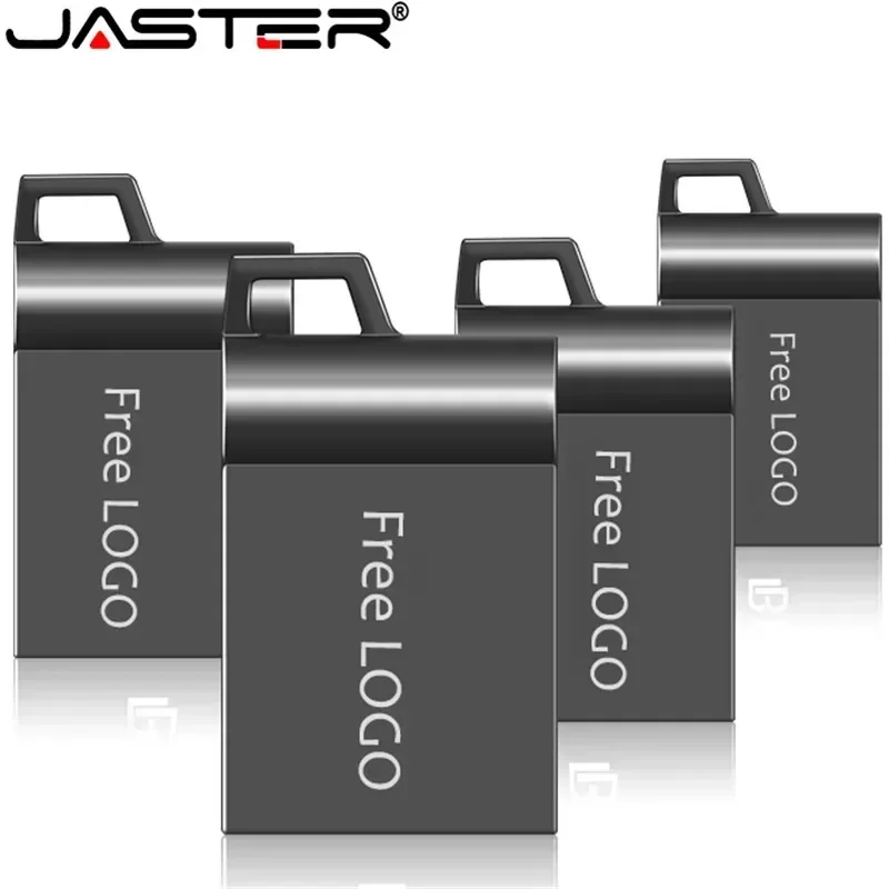 JASTER USB2.0 Flash Disk Mini Metal 4GB 8GB16GB 32GB Custom Logo Memory stick 4GB envio gratis Pen drive 8GB Free key chain 16GB