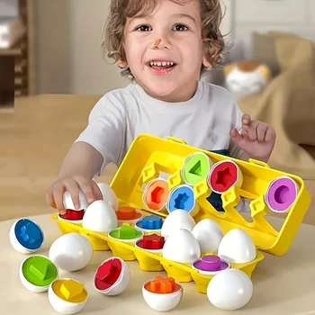 Color Shape Matching Eggs 2