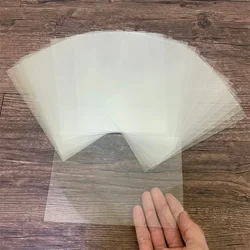 50pcs Heat Resistant Clear Acetate Sheets, 11x16cm PVC Transparent Plastic Sheets for DIY Scrapbooking Handmade Shaker Cards