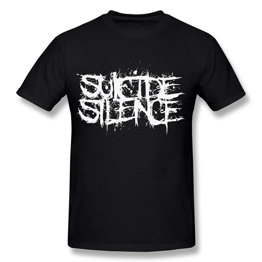 T Shirt Fashion Summer Men'S Tee Men'S Suicide Silence Logo T-Shirt Black Design Printed T Shirts For Man