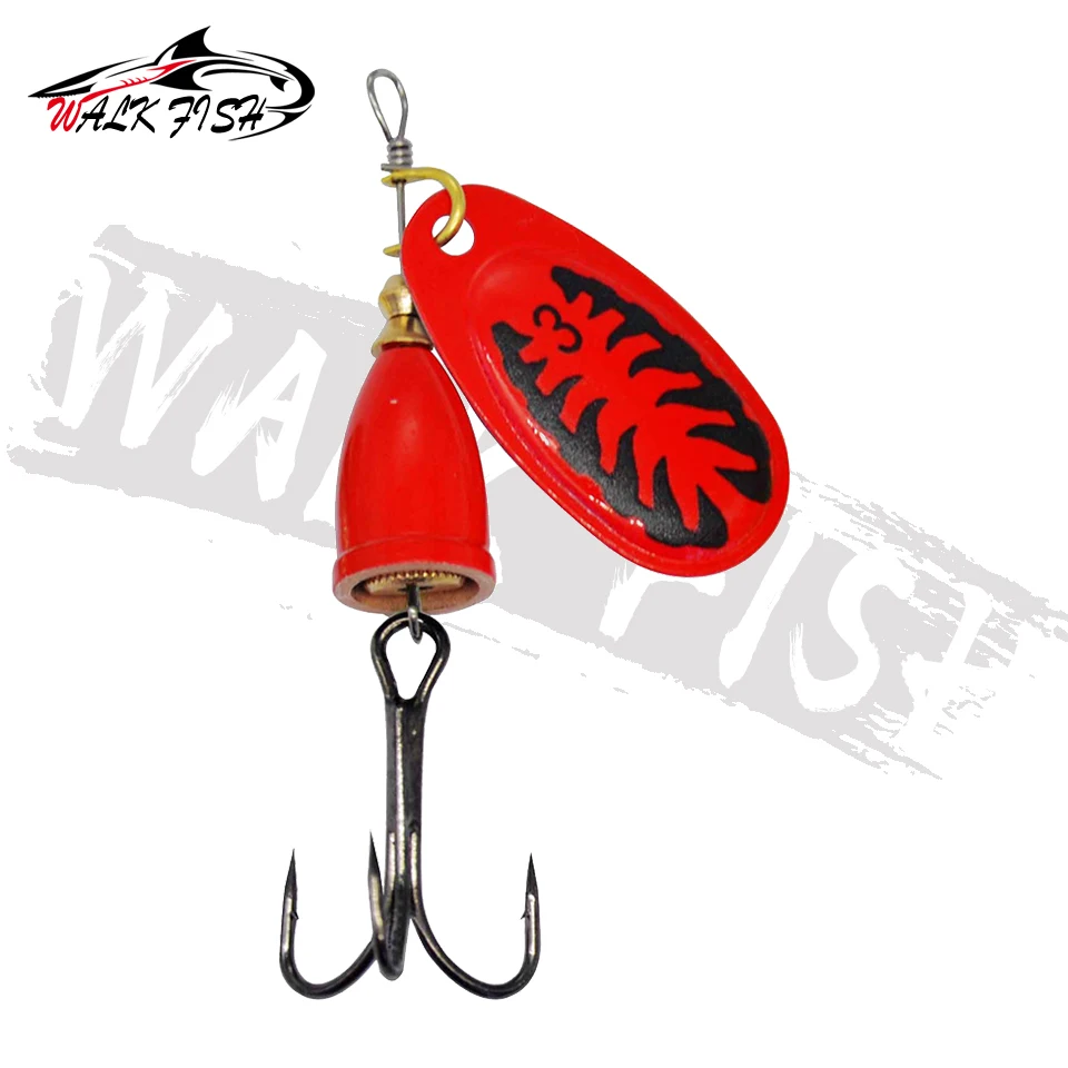 WALK FISH 65mm 8g Spinner Angelköder Sinkender Löffelköder mit Pailletten Rotierender Paillettenköder mit Kupferglocke Metall-Angelausrüstung für Forellen – Detail 6