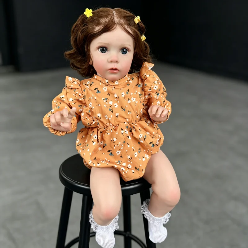 

24inch Reborn Missy Toddler Girl 3D Skin Painting Visible Veins Handmade Real Life Doll Toys for Girls