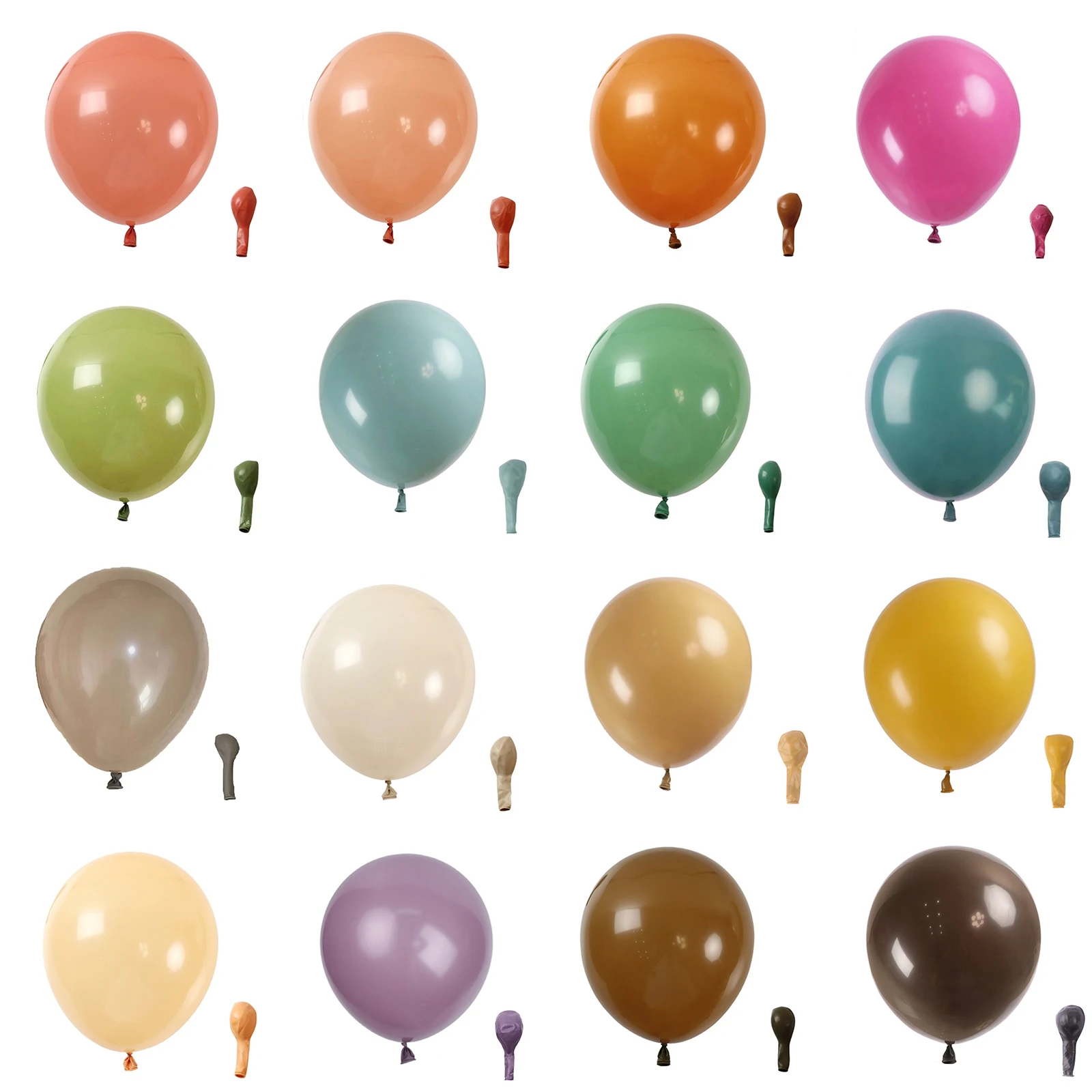 

5/10/12inch Retro Balloon Retro Sage Green Khaki Coco Latex Balloons for Birthday Party Baby Shower Baptism Wedding Decoration