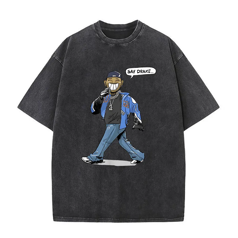 Washed Vintage Rapper Kendrick Lamar Album Merch T-shirts Men's Clothing Hip Hop Retro Oversized T-shirt Fashion Trend Tee Shirt image 5
