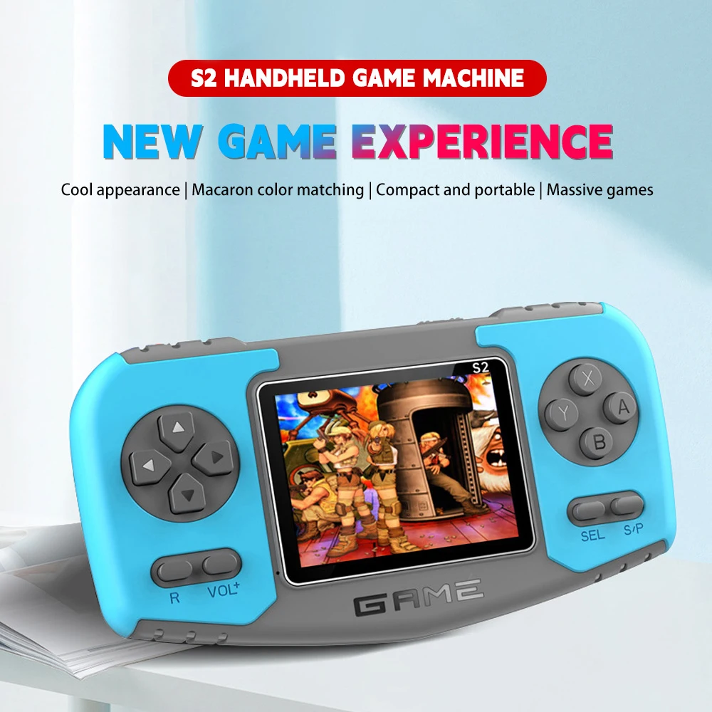 

Portable Handheld Game Player S2 Retro Video Game Console Built in 520 Classic Games HD Screen TV Gaming Rechargeable Console