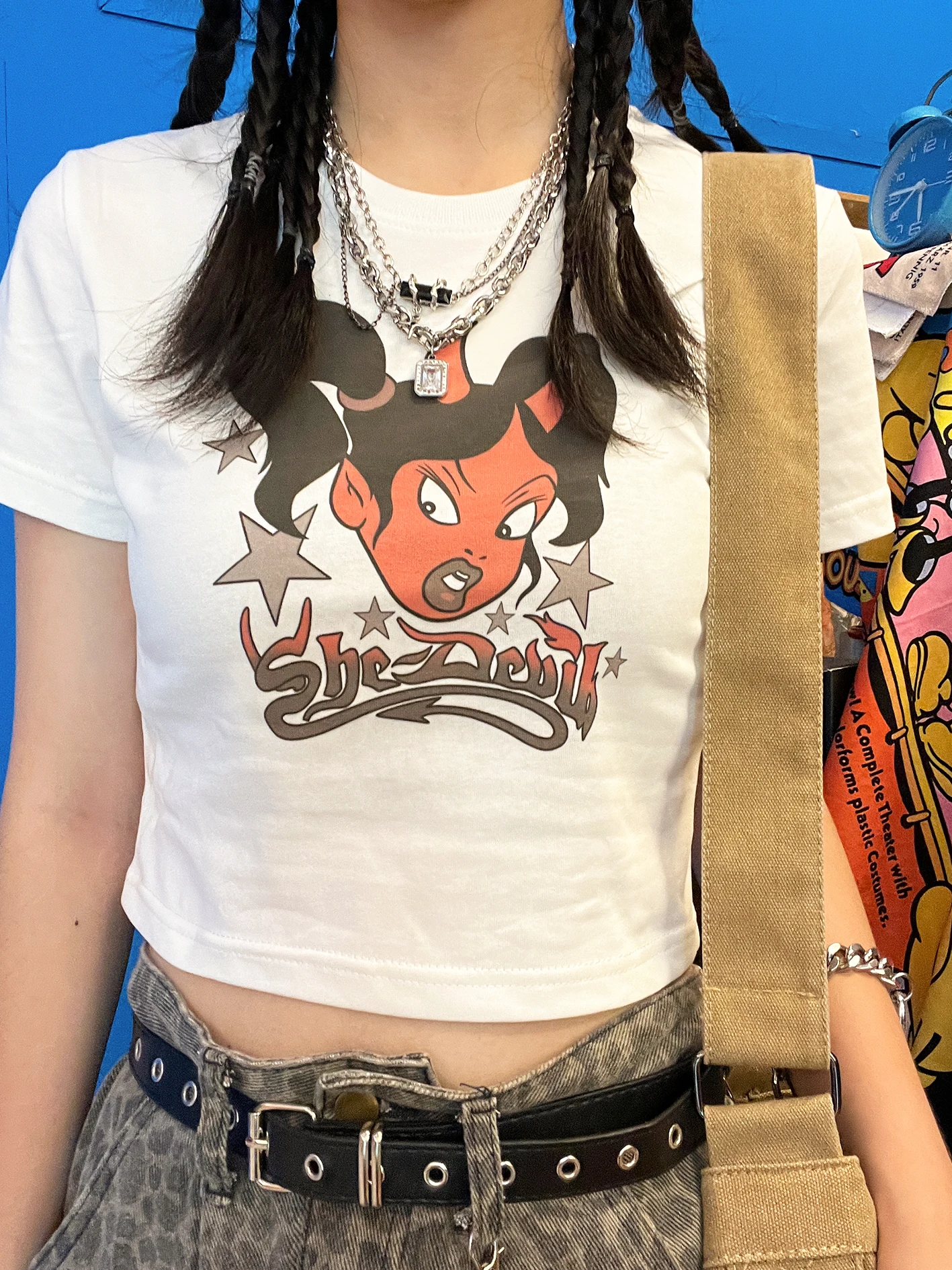 Shop Manager's Recommended Half Sleeve T-Shirt for Girls Slimming Funny Style Summer Anti-Aging Hot Sale Item by Wang Studio