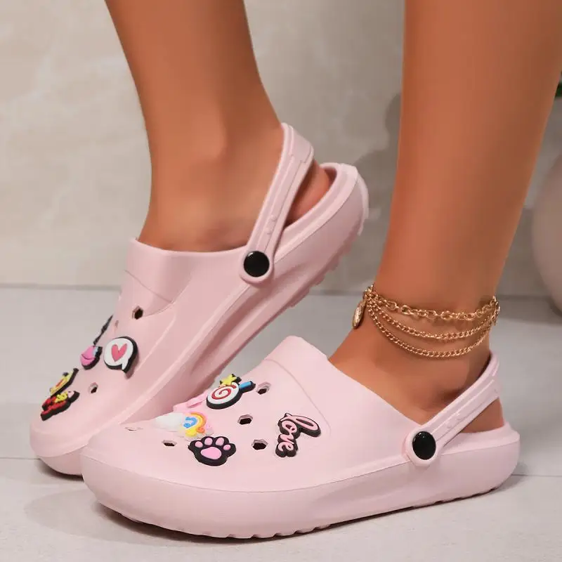 Clogs Platform Slippers Women Home Flat Luxury Designer Woman Shoes House Summer Sandals Casual Beach Fashion Footwear Indoor image 5