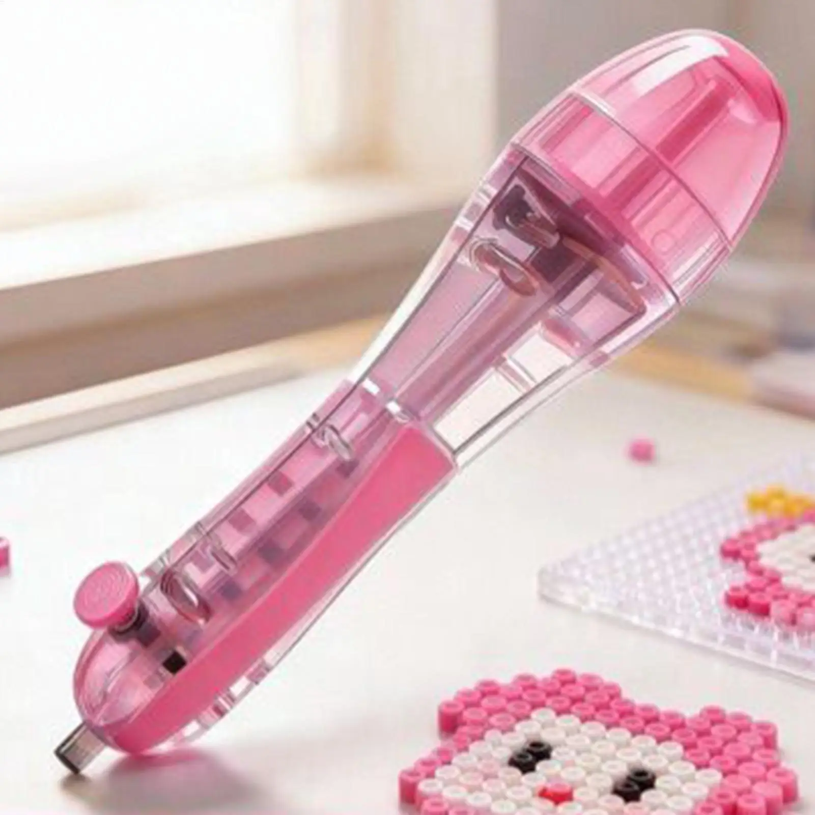 2,6-mm-Tip-Perlenplatzierungsstift, automatischer Perlen-Dispenser-Stift für Heimwerker, Kinder, Erwachsene, Mädchen, Frauen, Anfänger, Basteln