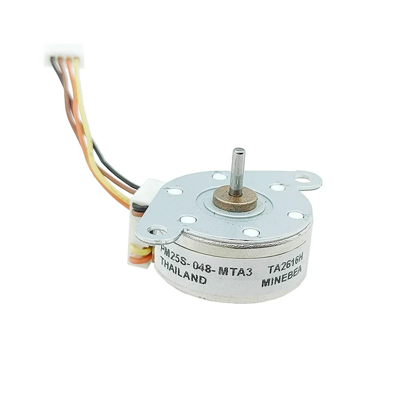 

Minebea PM25S-048 Mini 25mm Round Thin Stepper Motor Micro 2-Phase 4-Wire Stepping Motor 7.5 Degree 2mm Shaft DIY Printer