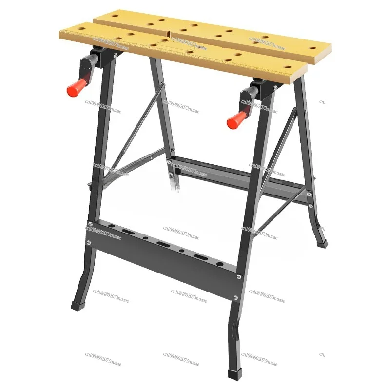 Multifunctional Carpentry Workbench Folding Woodworking Table Saw Household Portable Combined Tool Decoration Wood Working Table