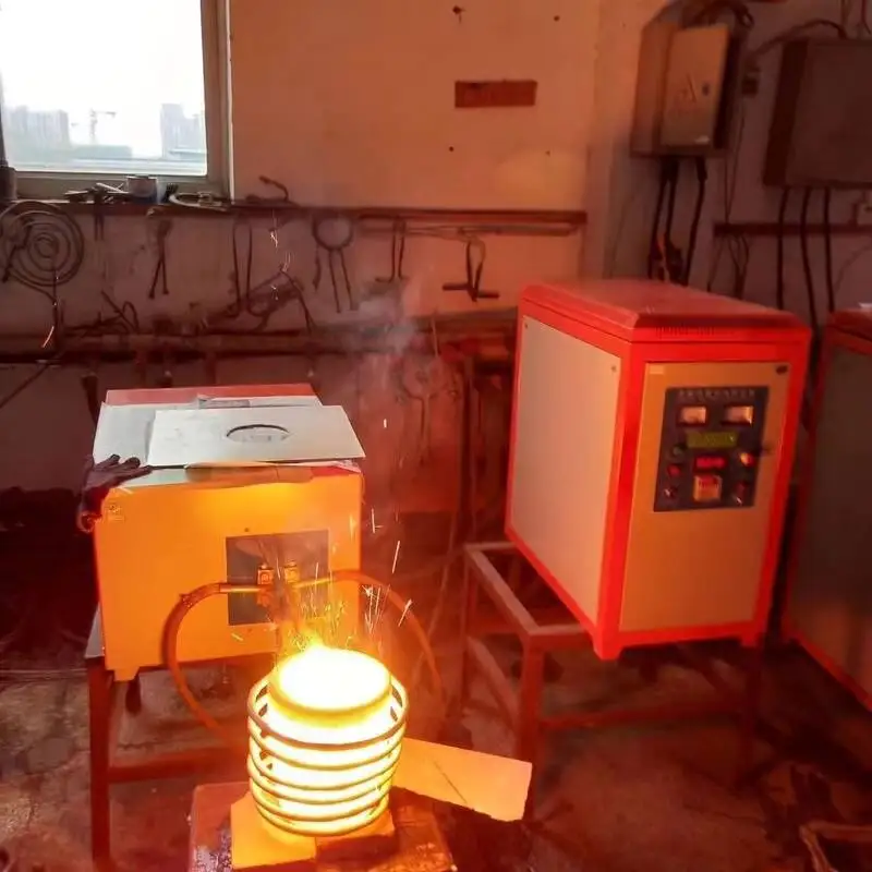 40KW Electromagnetic Heating Welding Quenching Heat Treatment Forging Melting Ultra-high Frequency Induction Heating Machine