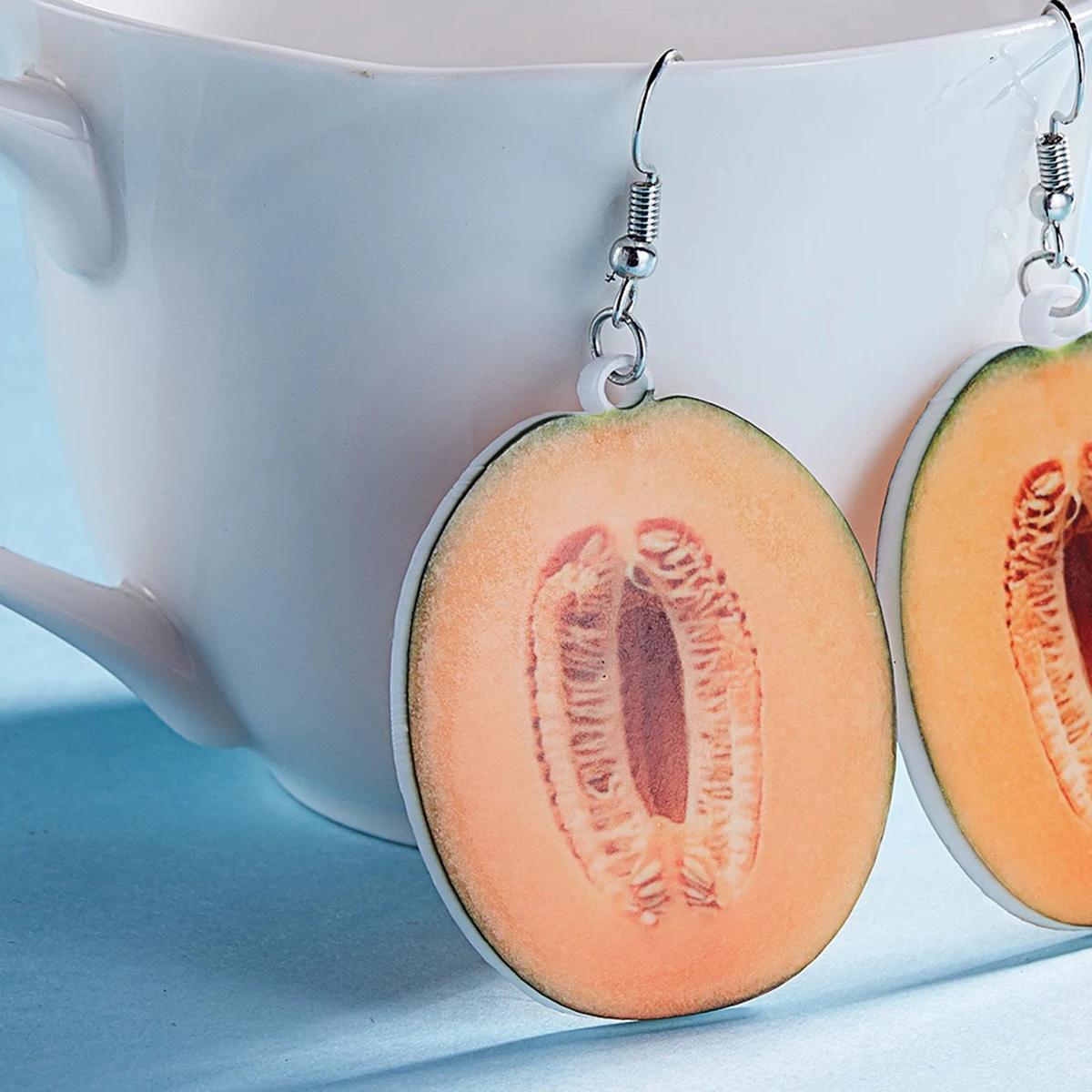 

Creative Melon Earrings For Women Dangle Stylish Delicate Ear Jewelry Daily Wear Durable Fashion Accessory