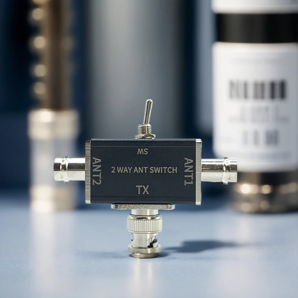 2 Way CB/HAM Antenna Coax Switches SO239/BNC Connector 100W 0-50MHz 1 Input & 2 Outputs with OFF/Ground Protection