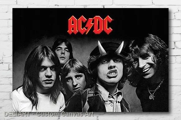 

AC/DC - HIGHWAY TO HELL Canvas Poster MUSIC Custom Size Available Room Decoration Home Decor Wall Art