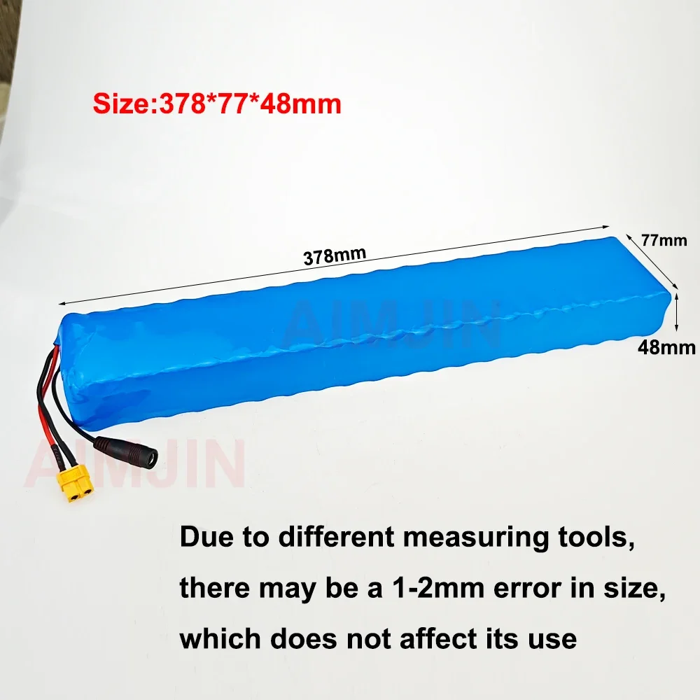 Bloco da bateria do Lítio-íon, apropriado para bicicletas, carros, e scooters elétricos, acessório BMS, 10S4P, 36V, 10.4Ah, 600W, 30A, novo