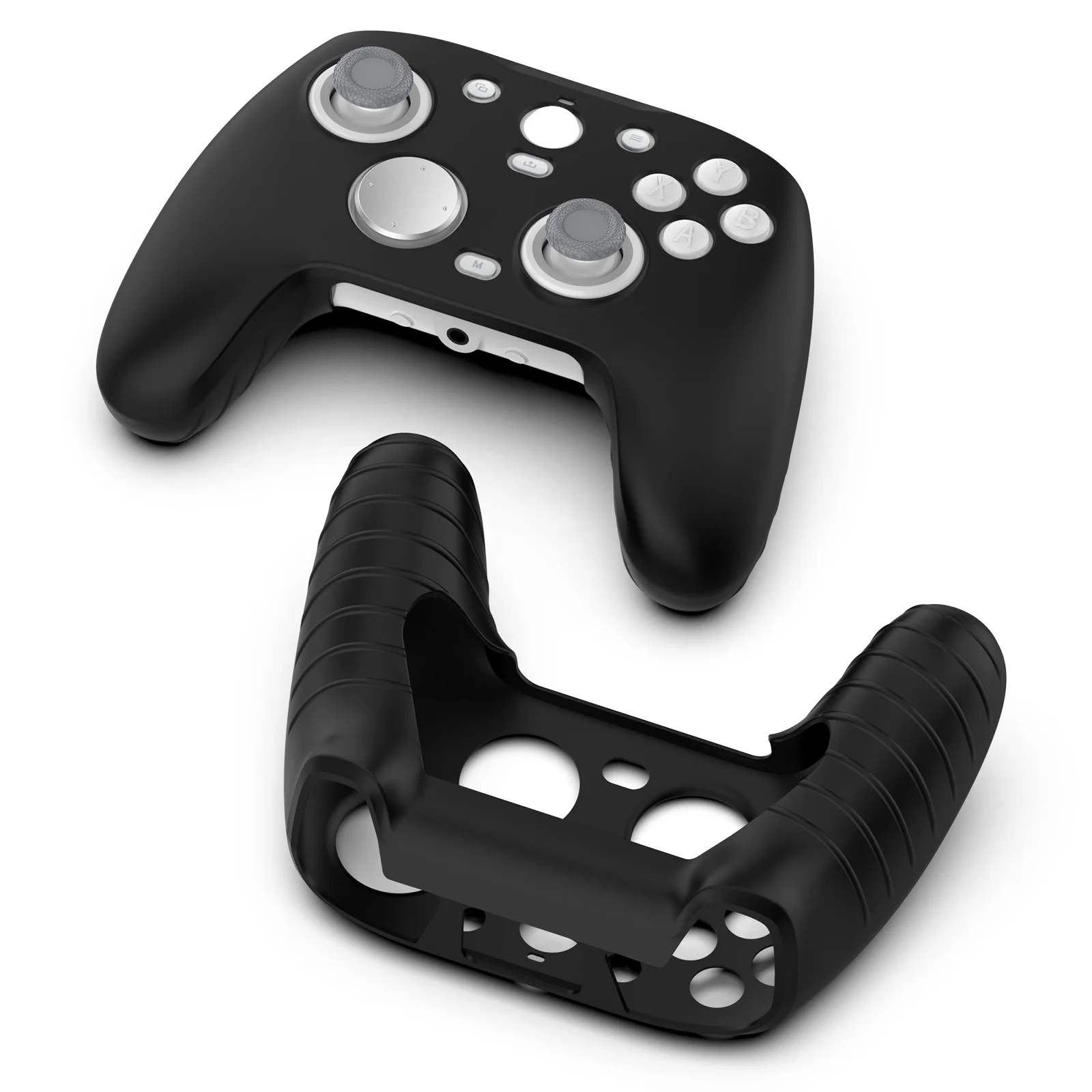 Capa de silicone para controle de jogos, capa protetora para console gamersir g7 pro/g7 se, à prova de choque, anti-arranhões, acessórios de pele macia