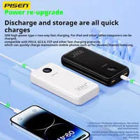 PISEN 30W 20000mAh PowerBank For iPhone 14 Pro 13 iPad Samsung Xiaomi Huawei Portable PowerBank External Battery Charger Digital