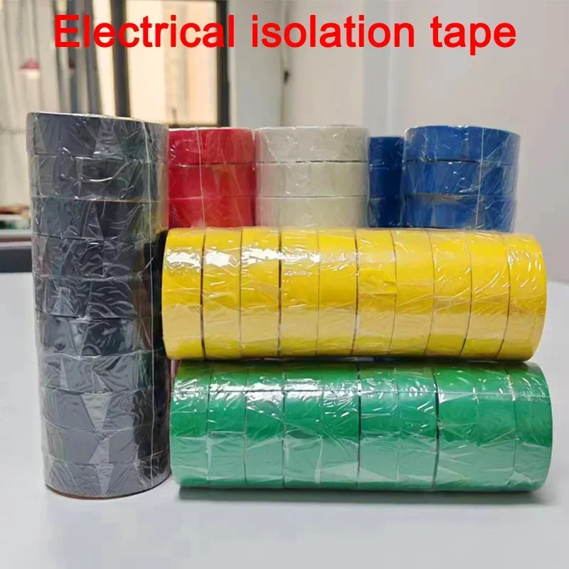 

10 PCS Black Electrical Insulation Tape Wiring Harness PVC Waterproof Tape Used in 0°C-80°C ≤600V Home Improvement Accessories