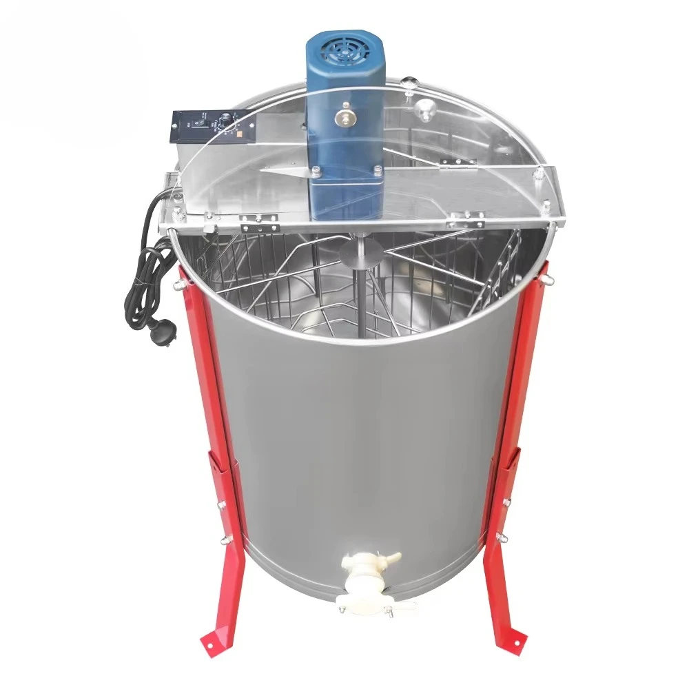 

Long Legs Automatic Motor Honey Processing Separator 4 Frames Electric Honey Centrifuge Extractor Machine
