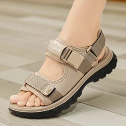 Premium Men's Classic Fashion Sandals Outdoor Non-Slip Men's Hiking Sandals Comfortable Wear-Resistant Rubber Roman Shoes