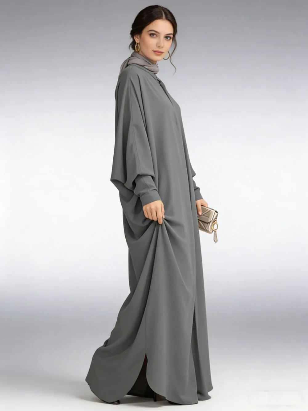 

Рамадан скромное мусульманское женское платье Абая кафтан Саудовская Аравия Турция Марокаин Femme Vestidos Свободная мусульманская исламская молитвенная одежда