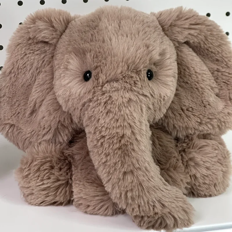 

34/56cm Smudge Elephant Plush Toy Bedtime Comfort Buddy Desktop Ornament Doll Soft Cuddle Stuffed Animal Surprise Perfect Gift