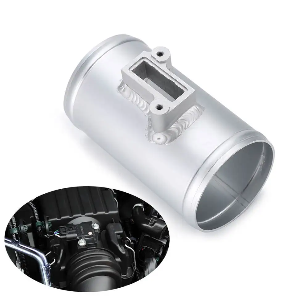 Automobile Modified Intake High Flow Engine Air Flow Meter Flange Intake Sensor Base for Public