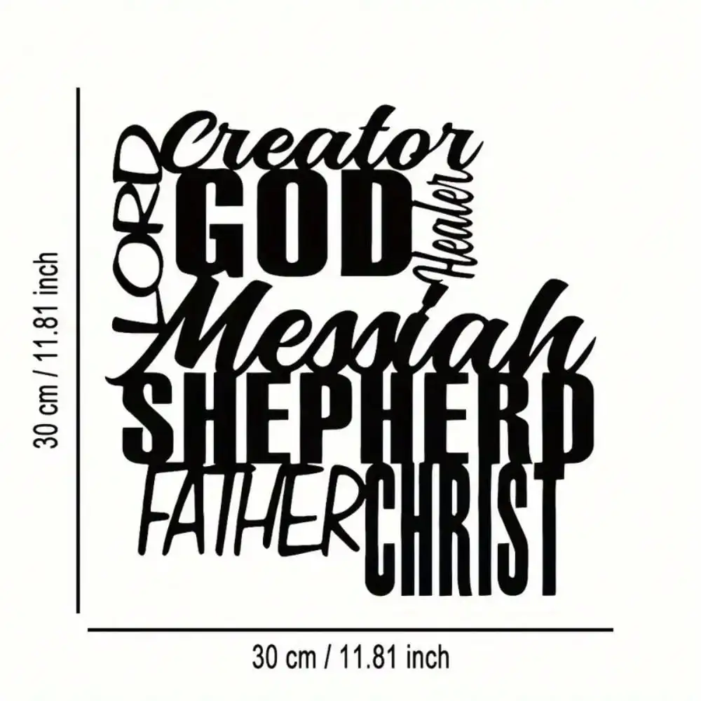 CIFBUY Vintage Bible Verse Metal Wall Art Black Gold Iron Plaque Religious Sign Outdoor Church Home Office Inspirational Faith G