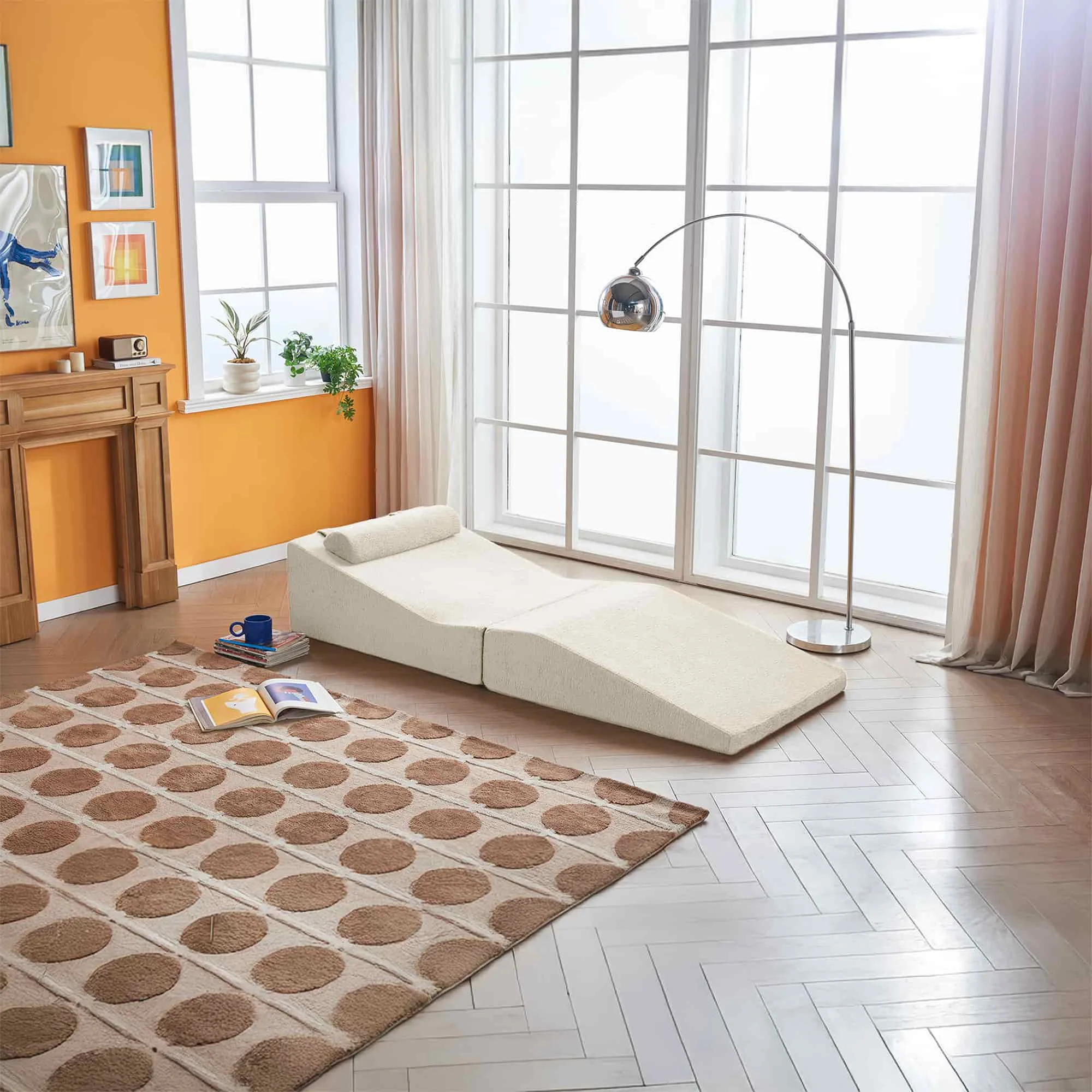 

Современный раскладной диван-кровать из высококачественного велюра с подушкой для гостиной, квартиры, спальни, кабинета, гостевой комнаты