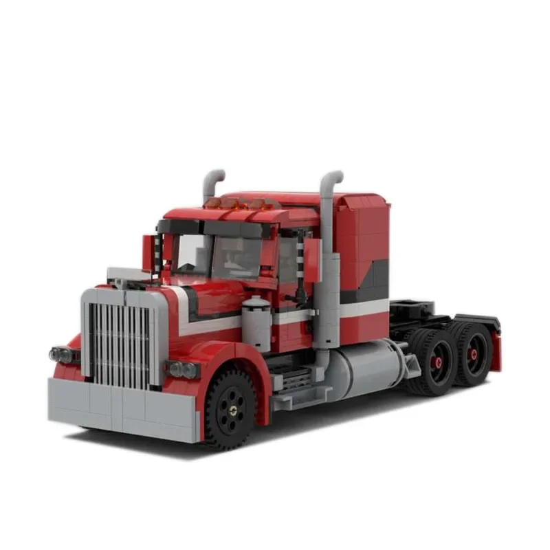 MOC-50489 Cargo Transport Electric Truck Building Blocks Model 1141 Parts Puzzle Boy Kids Birthday Building Blocks Toy Gifts