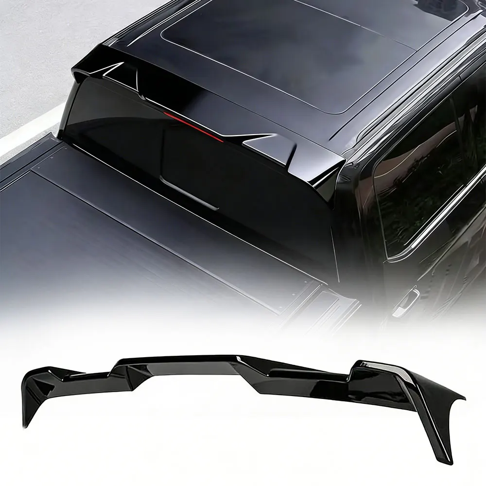 Rear Roof Spoiler Compatible with Ford F-150 F150 2015-2020 No-Drill Middle Wing Top Spoiler Trim