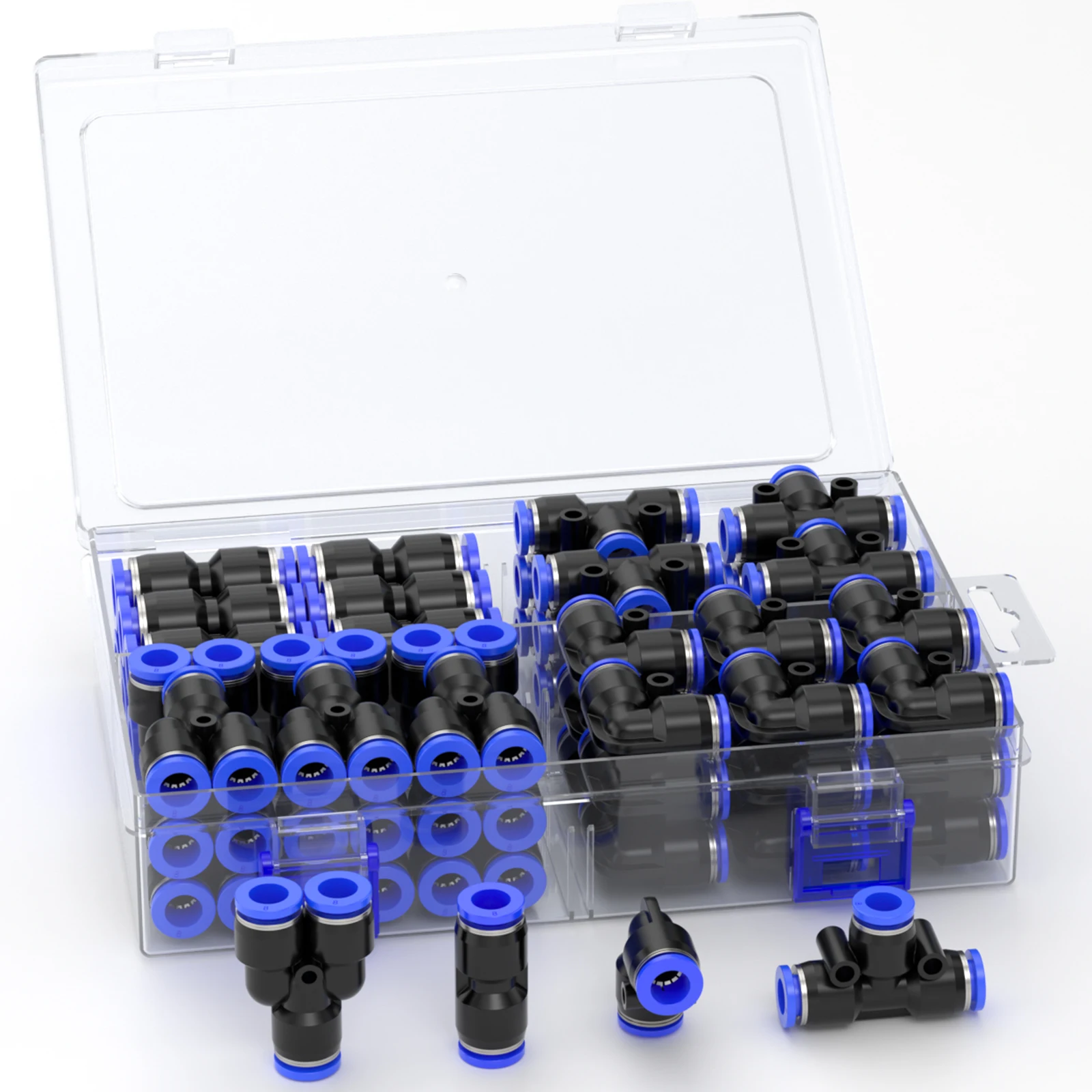 

Pneumatic Fitting 4mm 6mm 8mm 10mm 12mm 14mm 16mm Inch Air Quick Connect Hose Push to TeeWater Kit for Pipe Line Tubing