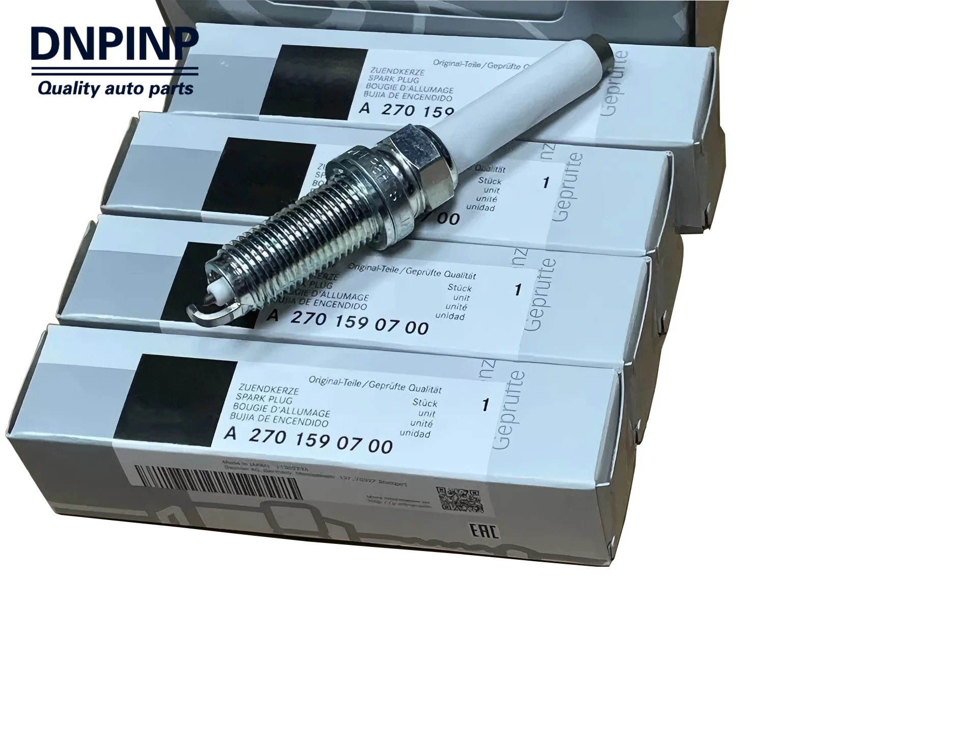 

A2701590700 Genuine Set of 4 Spark Plugs For Mercedes W205 X253 C253 C117 NEW OE 2701590700