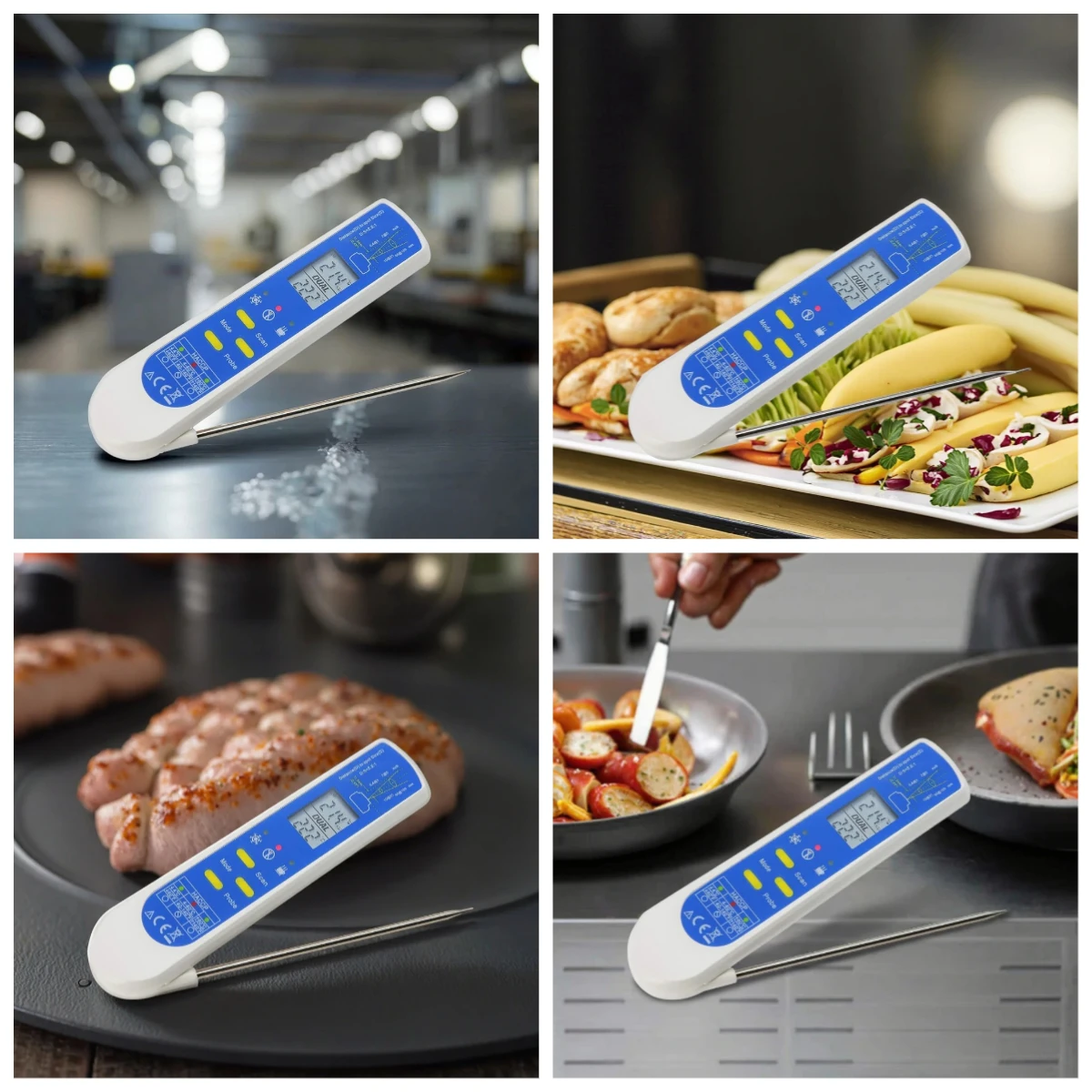 Lab Grade 2-in-1 Digital Thermometer NTC Indoor Temperature Controller for Household Industrial Use ODM