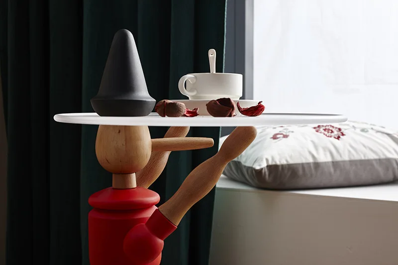 

Internet celebrity Pinocchio puppet Nordic creative personality coffee table