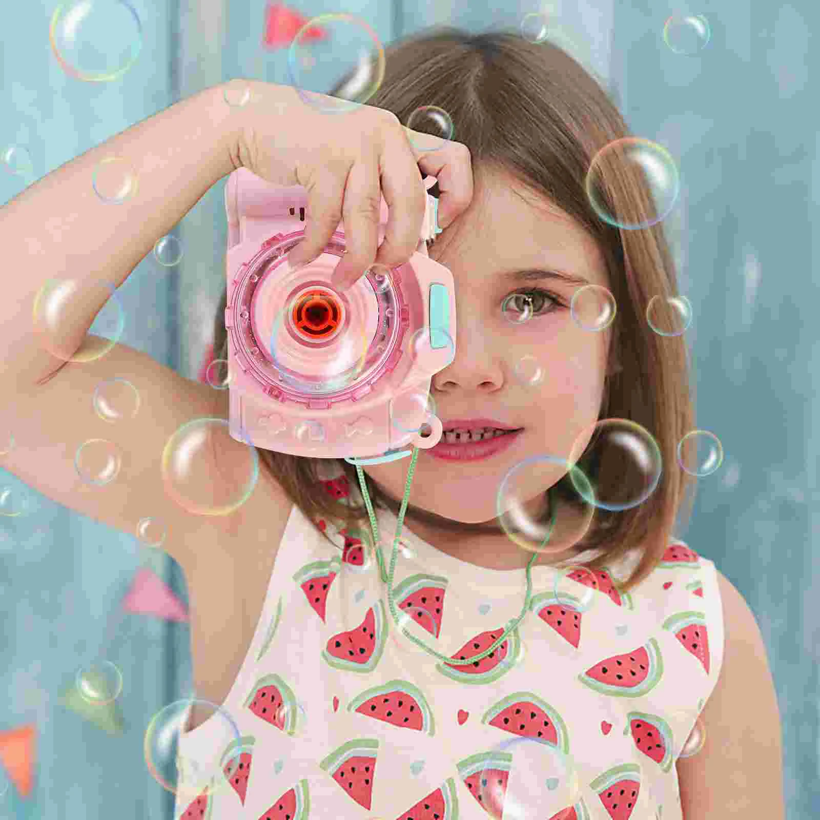 Automatic Bubbles Blower Children Machine Music Camera Electric The