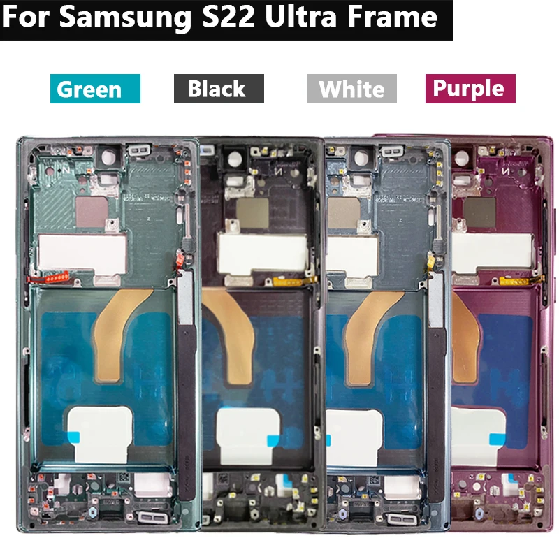 Super OLED Display For Samsung Galaxy S22 Ultra 5G SM-S908 S908B S908U With Frame Touch Screen LCD Digitizer Part Replacement