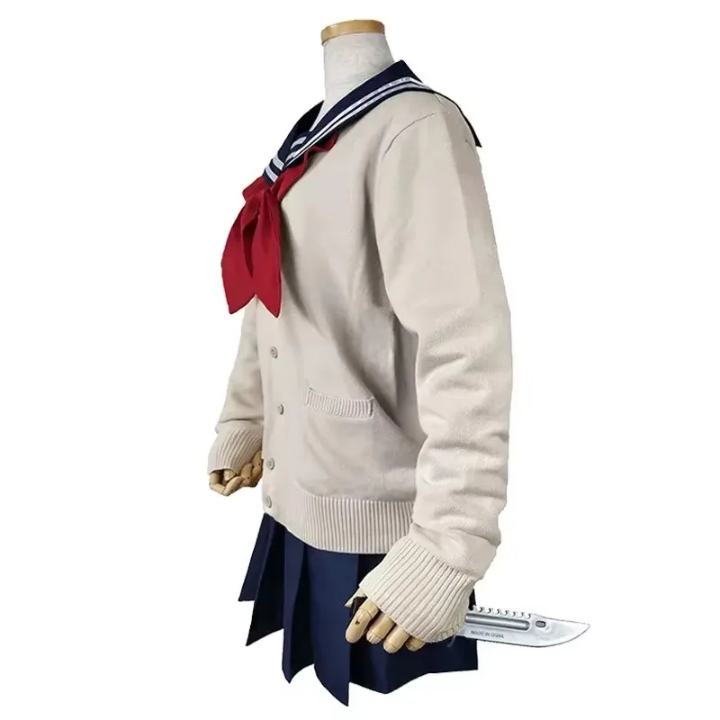 Disfraz de My Hero Academia para Halloween traje de Anime Boku No Hero Academia Himiko Toga JK uniforme suéter abrigo