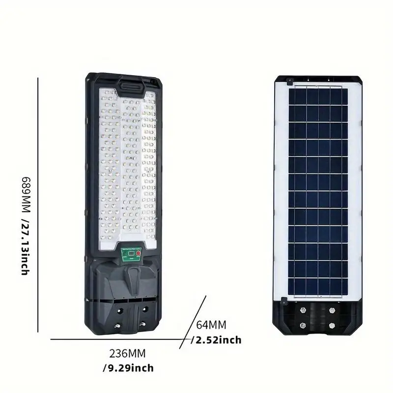 

Solar Street Lights, 181 LED Beads, IP65 Waterproof, Dusk to Dawn Outdoor Lighting for Gardens, Parking Lots, Courtyards, City