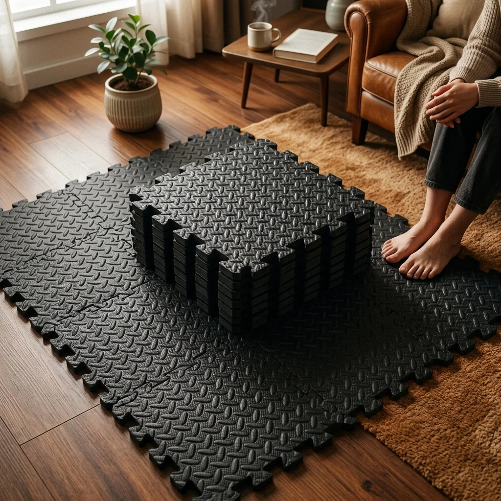 30x30x2.5CM Thickened Yoga Puzzle Mat(6/8/12Pcs) Fitness Interlocking Foam Mat EVA Non-Slip Flooring Rug for Home Living Room view 3