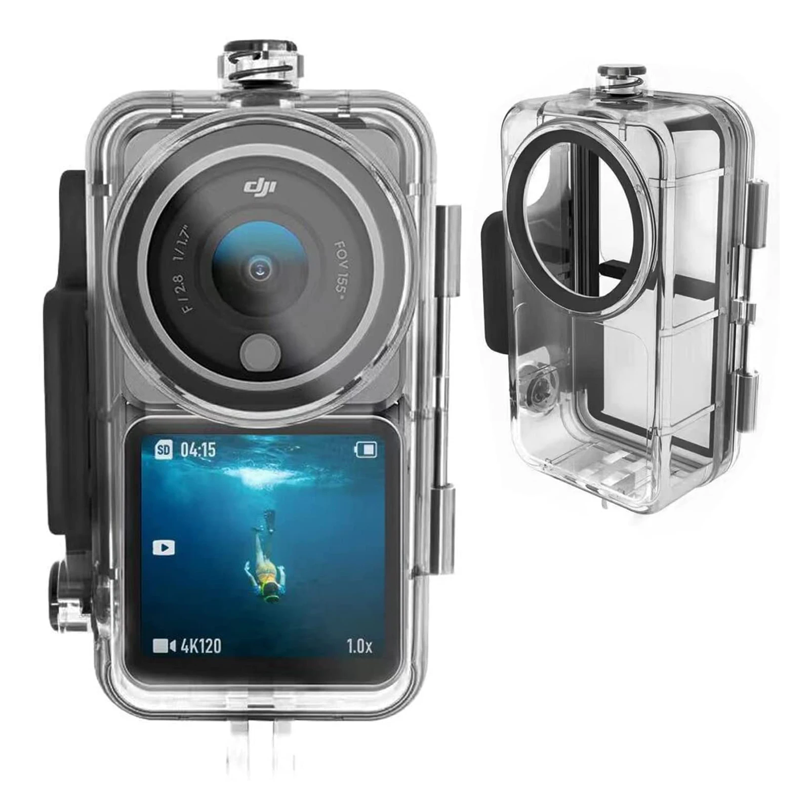 

45M Waterproof Diving Dive Protective Case Cover Shell for DJI Action 2 Power Combo or Dual-Screen Combo Camera