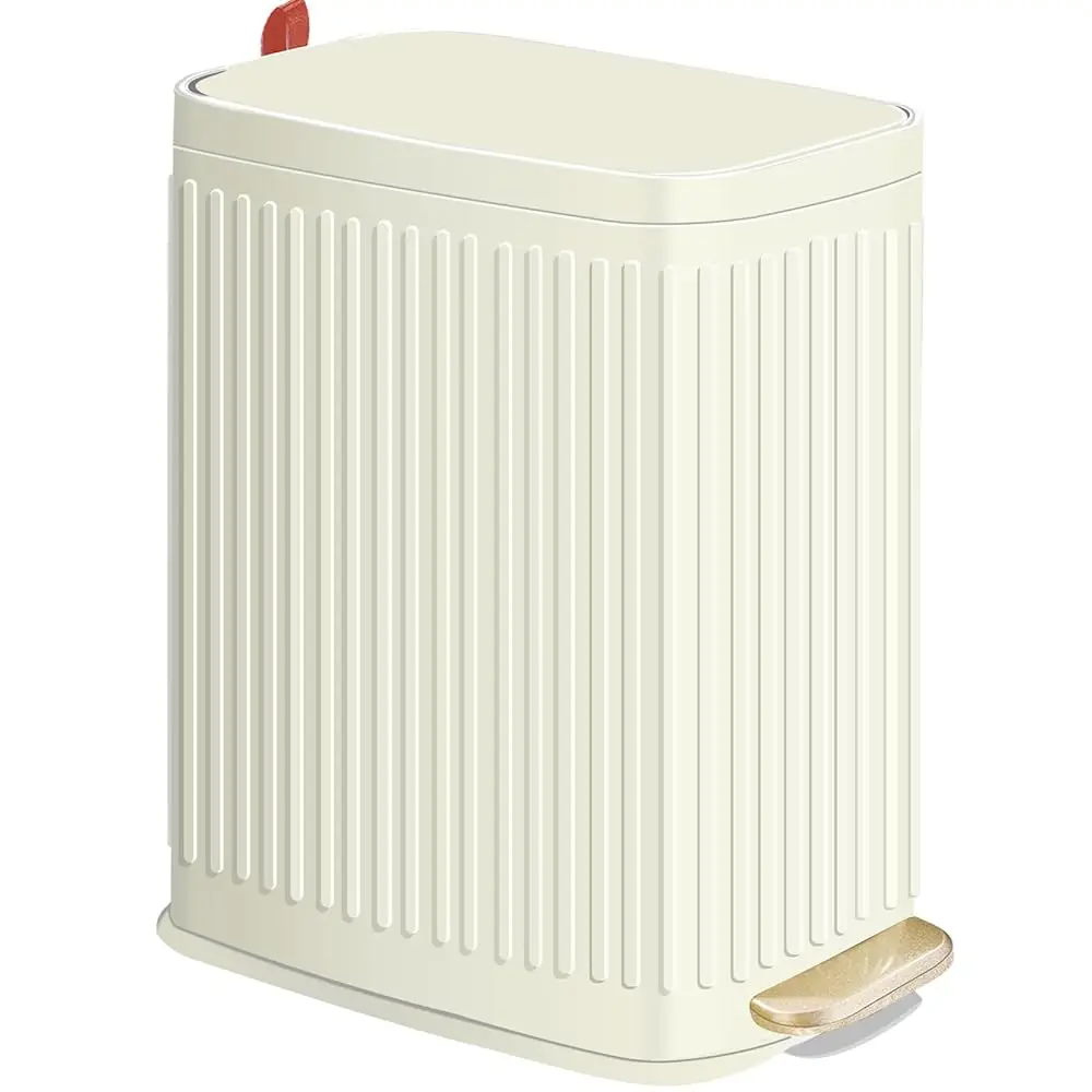 

Small Bathroom Trash Can with Air Freshener Soft Close Lid, 6 Liter/ 1.6 Gallon Stainless Steel Garbage Can with Removable