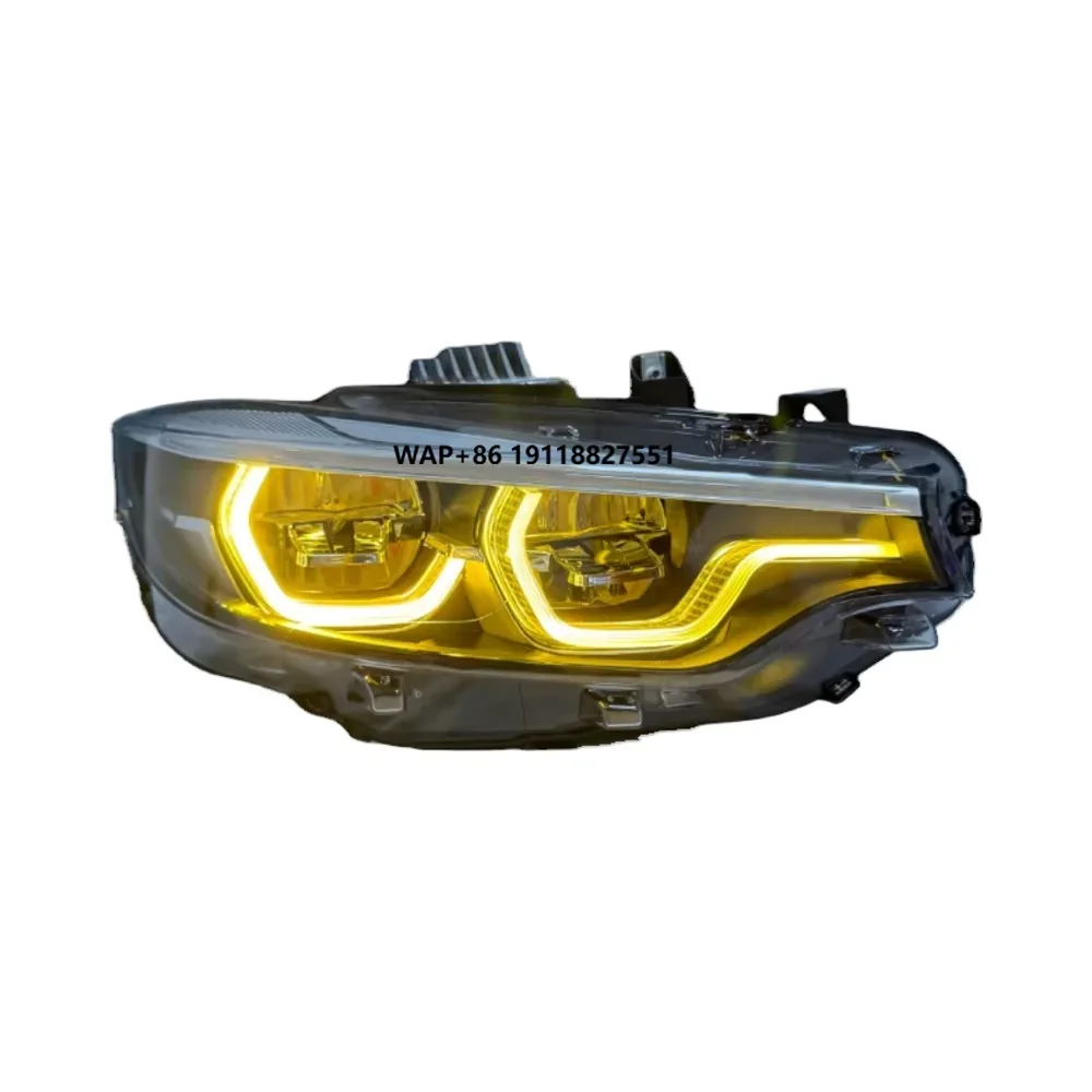 Ikon Style V2 LED Headlight for  F32 F80 F82 M3 M4 Double-color 6000K New Upgrade High/Low Fog Signal Lamp