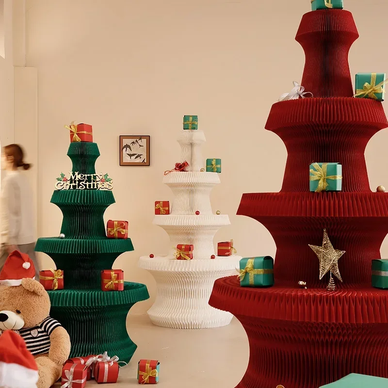 Christmas tree decoration folding household living room ornament shopping mall holiday scene arrangement